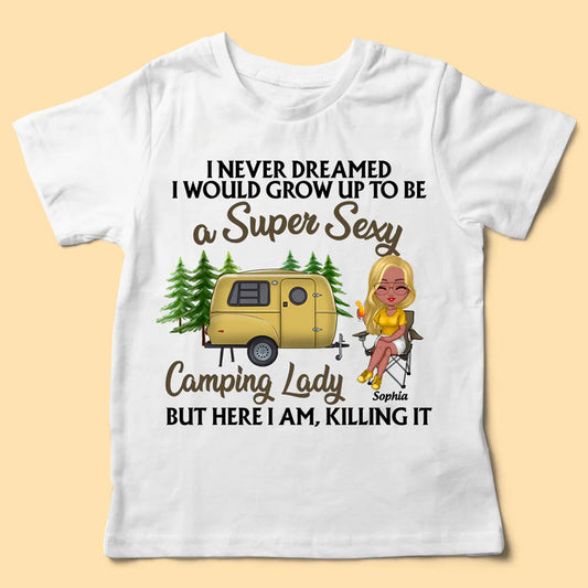 Super Sexy Camping Lady Personalized Shirt - Personalized Mother’s Day Gifts