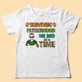 Surving Fatherhood One Beer At A Time Personalized Fathers Day Shirts