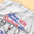 Thanks For Not Swallowing Us Funny Mother‘s Day Gift Personalized Shirt