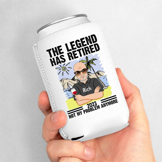 The Legend Has Retired Father's Day Can Cooler Sleeve