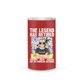 The Legend Has Retired Personalized Can Cooler For Dad