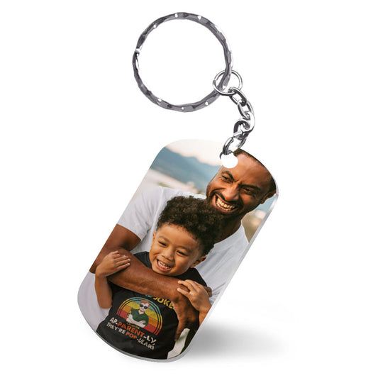 The Only Super Hero I Know Is My Dad Father's Day Keychain