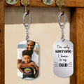 The Only Super Hero I Know Is My Dad Father's Day Keychain