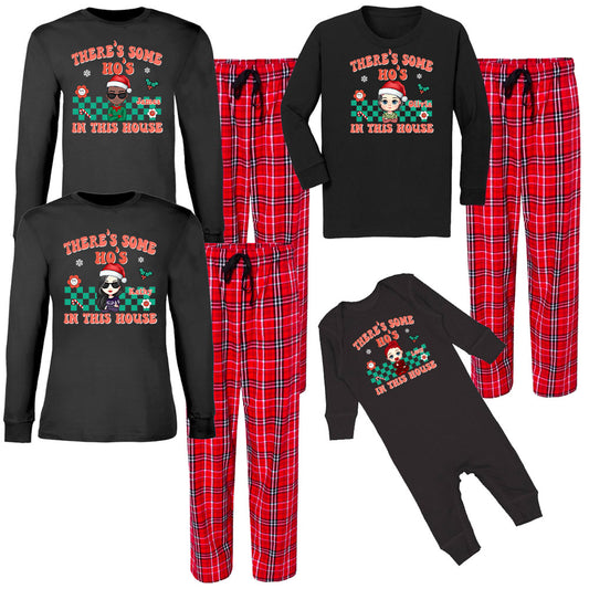 There's Some Ho's Personalized Matching Family Christmas Pajamas