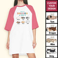 This Is My Pawjama Shirt Personalized Night Gown For Women