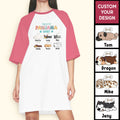 This Is My Pawjama Shirt Personalized Night Gown For Women