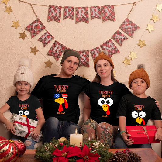 Turkey Squad Family Thanksgiving Shirt