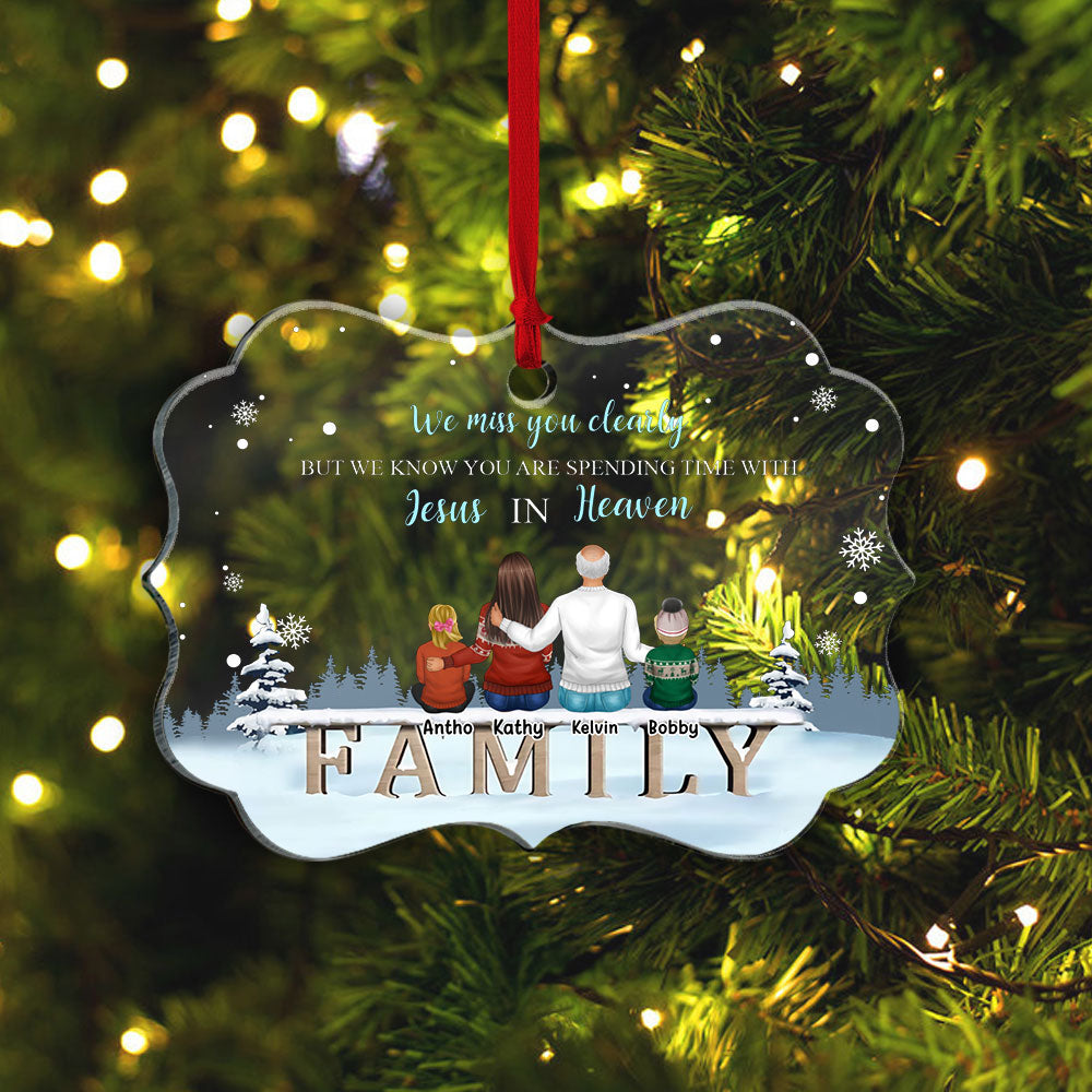 We Miss You In The Heaven Christmas Personalized Ornament