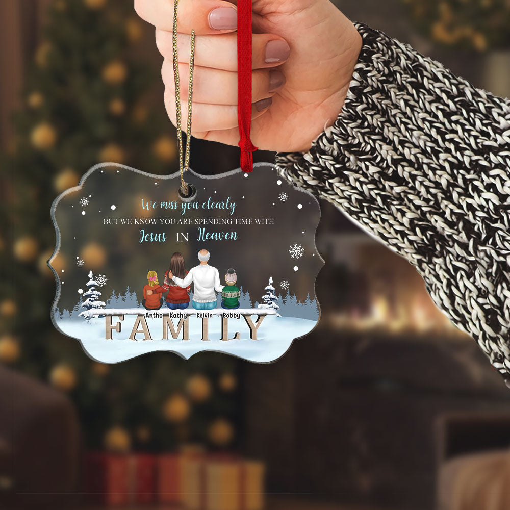 We Miss You In The Heaven Christmas Personalized Ornament