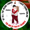 Weird Things Personalized Christmas Ornaments For Couples