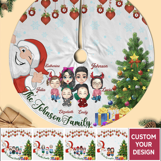 Wonderful Gift Personalized Christmas Pencil Tree Skirt For Family