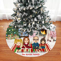 X-mas Night Together Personalized Christmas Tree Skirt For Family