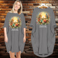 Mama's Garden - Personalized Batwing Pocket Dress - Mother's Day Gifts