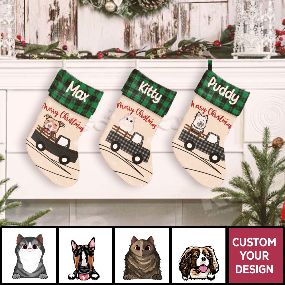 2023 Cute For Pet Lovers Personalized Christmas Stocking