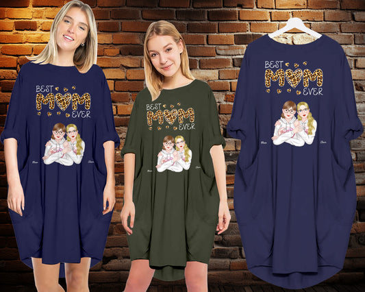 Best Mom Ever - Personalized Pocket Dress - Mother's Day Gifts