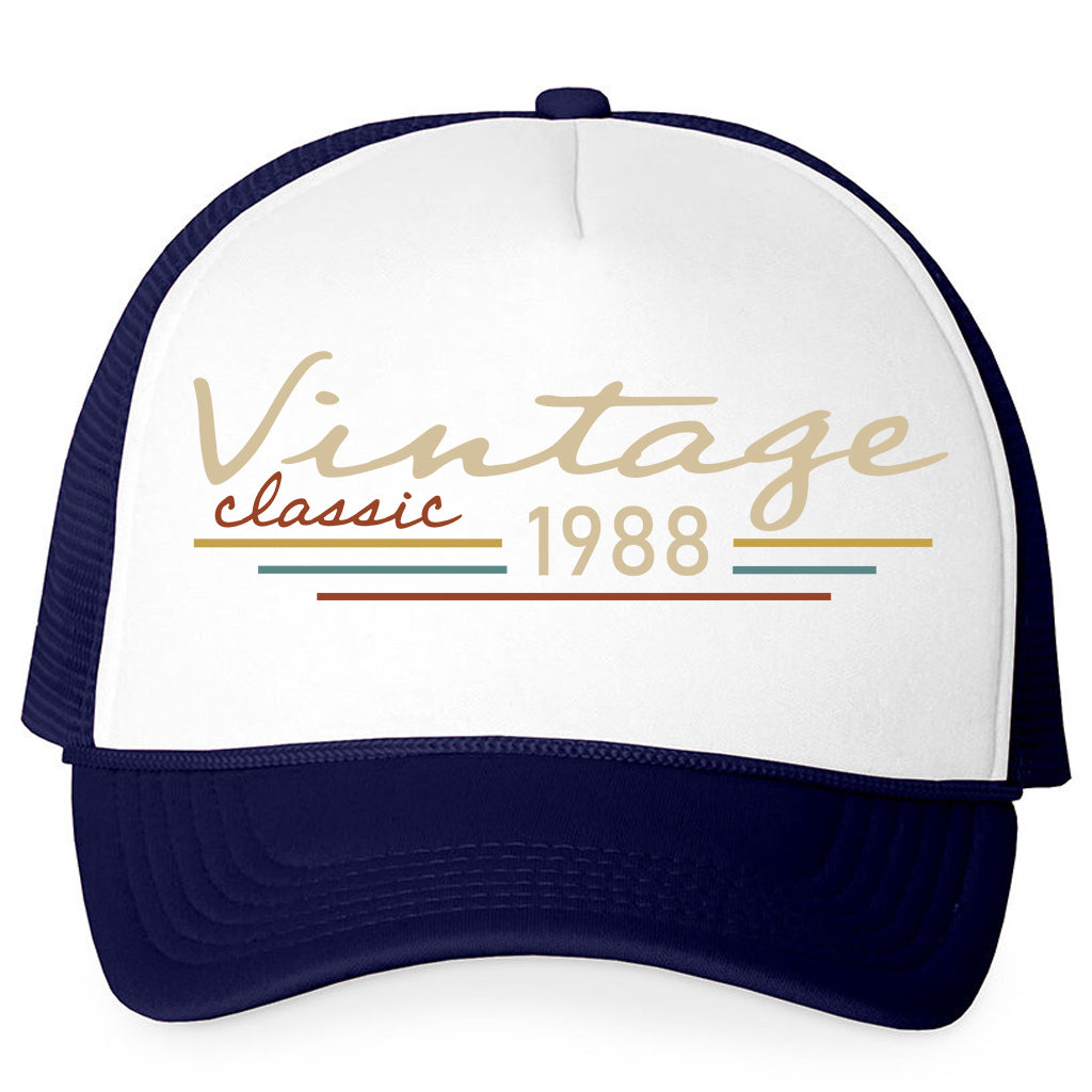 Vintage Classic Custom Birthday Gift Gildan Hammer - Personalized Trucker Cap