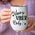 Irish Girl Vino Viber Only St. Patrick's Day - Personalized Wine Tumbler