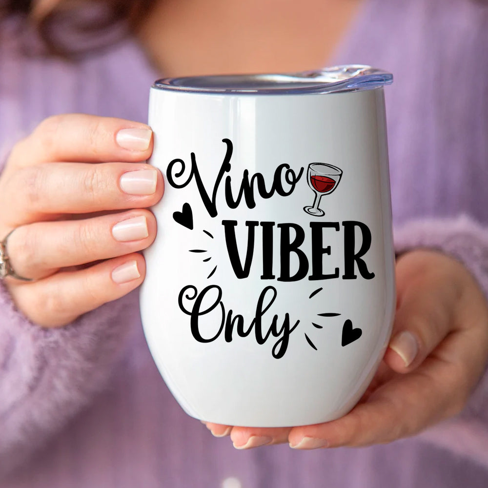 Irish Girl Vino Viber Only St. Patrick's Day - Personalized Wine Tumbler