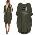 Mama LLama - Personalized Pocket Dress - Mother's Day Gifts For Mum, Grandma, Wife