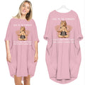 Give Me The Strength To Walk Away From Stupid People Meditation Yoga Dog - Batwing Pocket Dress