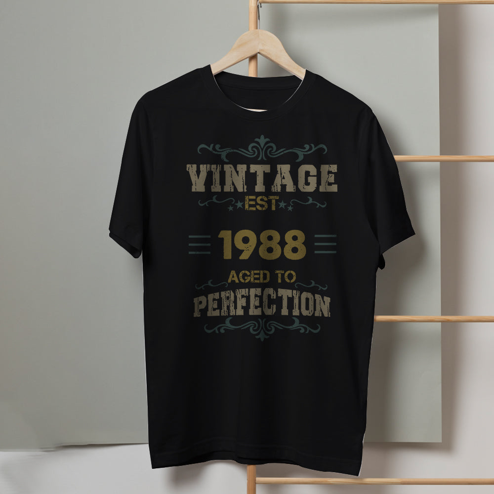 Vintage Aged To Perfection - Personalized Shirts - Ideal Gifts For Birthday