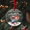 All I Want For Christmas Is You Personalized Ornaments