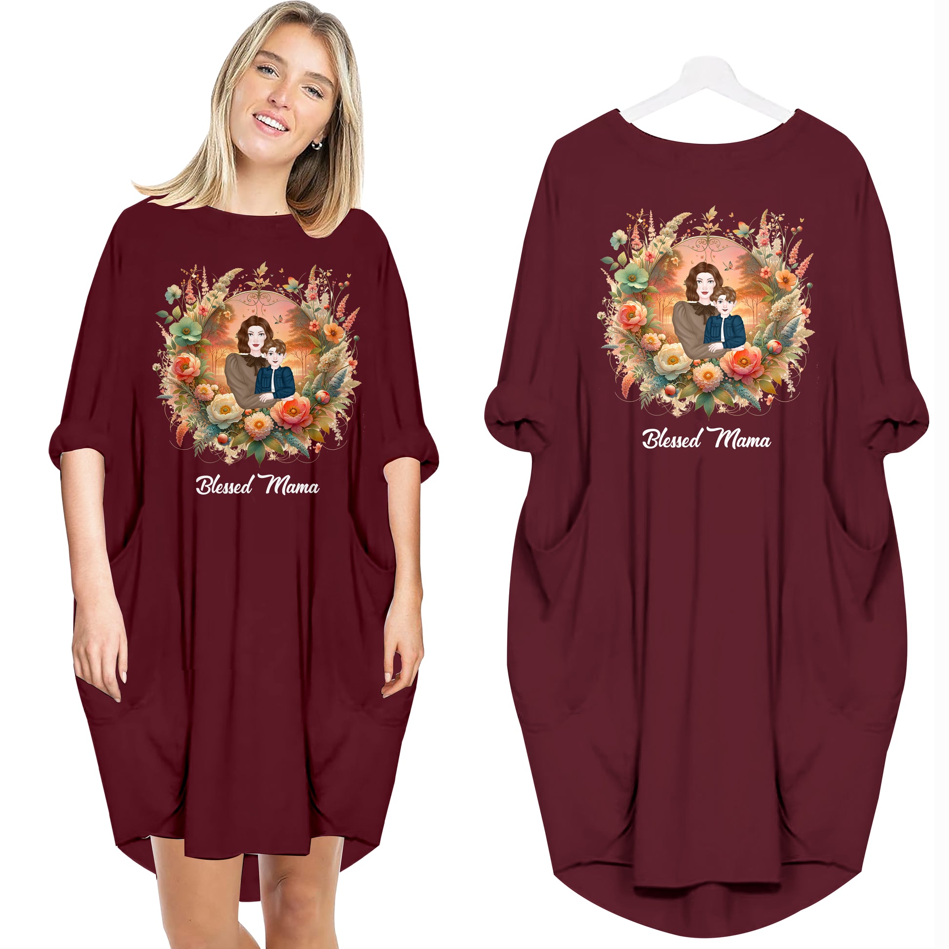 Mama's Garden - Personalized Pocket Dress - Mother's Day Gifts