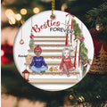 Personalized Christmas Ornament For Besties Forever