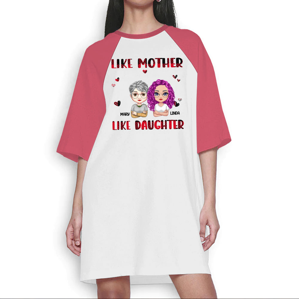 Like Mother Like Daughter Oh Craf - Personalized Nightgown For Women