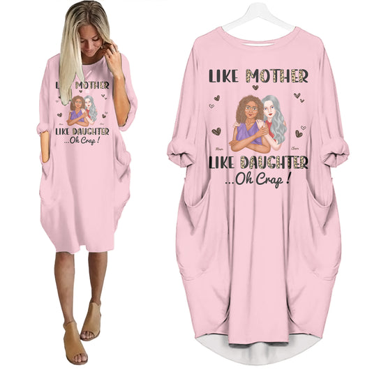 Like Mother Like Daughter - Personalized Pocket Dress - Gifts For Mother's Day, Gifts Mum Birthday