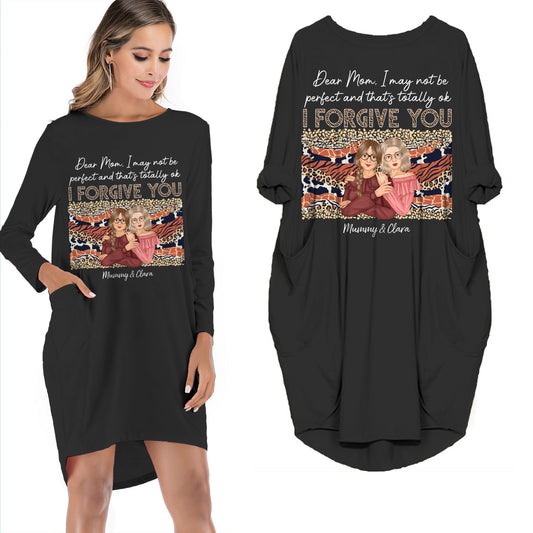 Mother Daughter Matching Dress - Personalized Pocket Dress - Mother's Day Gifts
