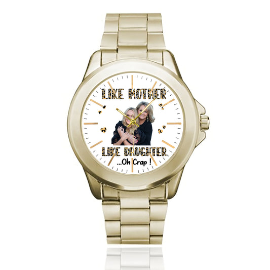 Like Mother Like Daughter - Personalized Gilt Watch - Gifts For Mother's Day, Mum's Birthday