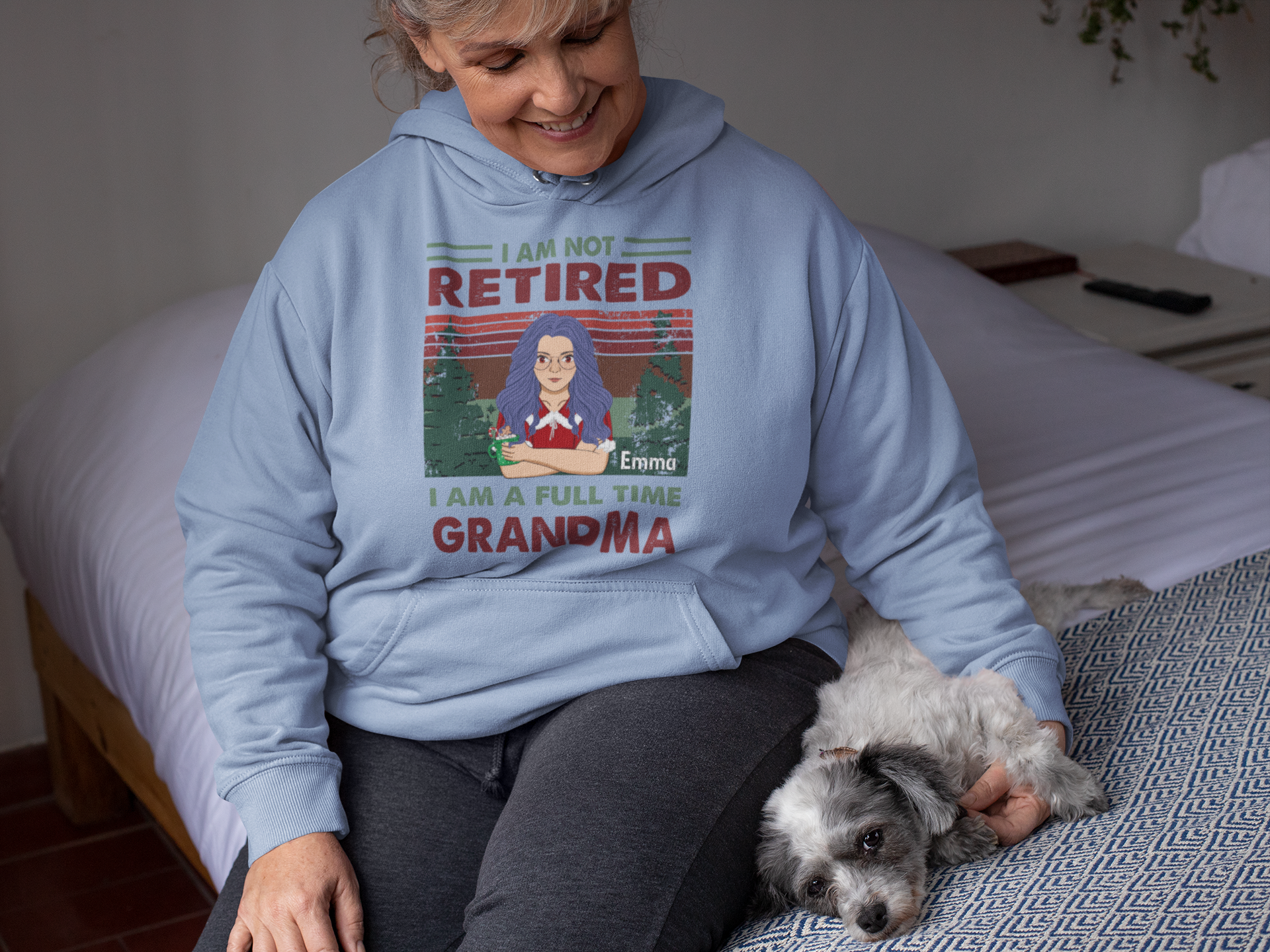 I'm Not Retired I'm a Full Time Grandma Personalized Shirt