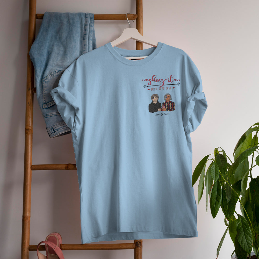 Sheez-it Heez-it - Personalized Embroidered Shirt For Couples - Valentine's Day Gift