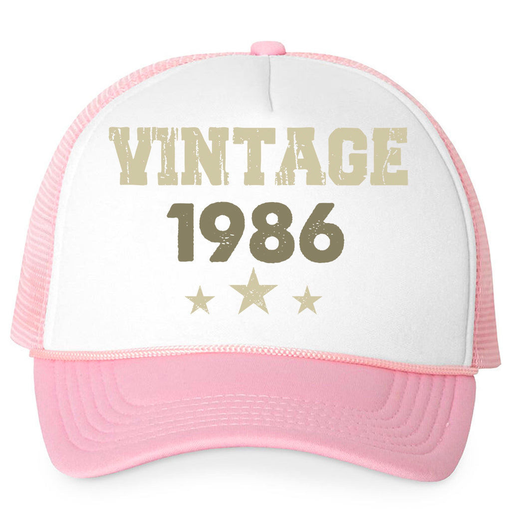 Vintage Year Birthday Gifts - Personalized Trucker Cap