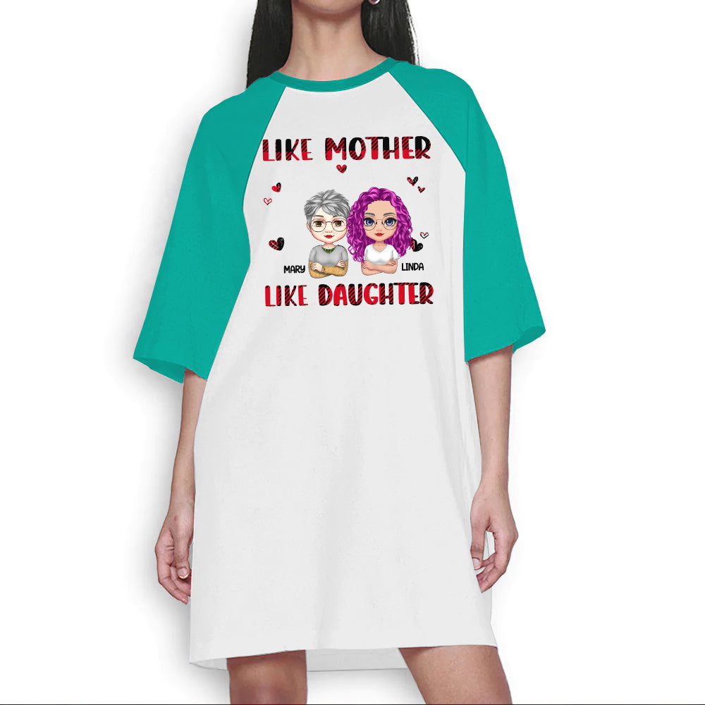 Like Mother Like Daughter Oh Craf - Personalized Nightgown For Women