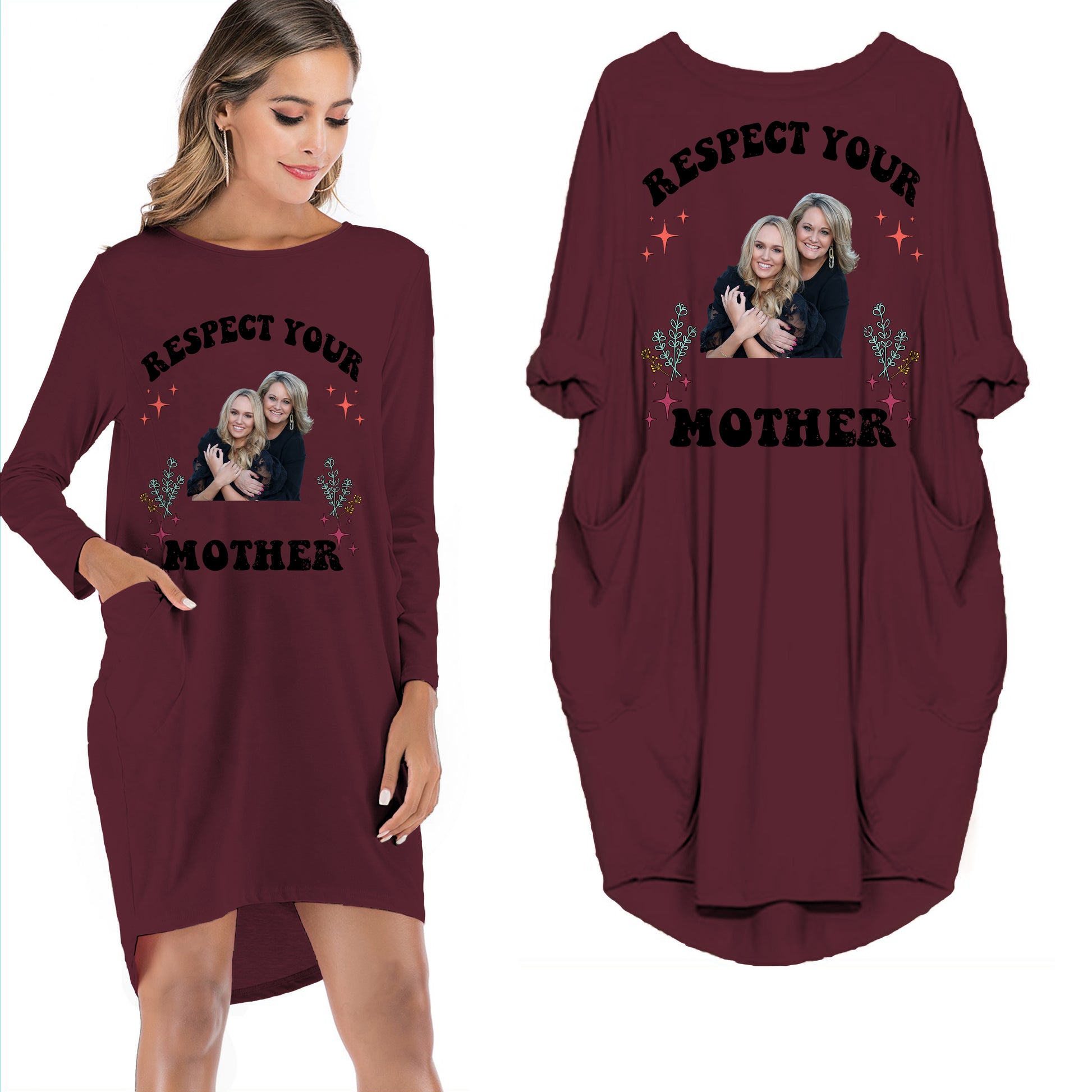 Respect Your Mother - Personalized Pocket Dress - Gift For Mother's Day