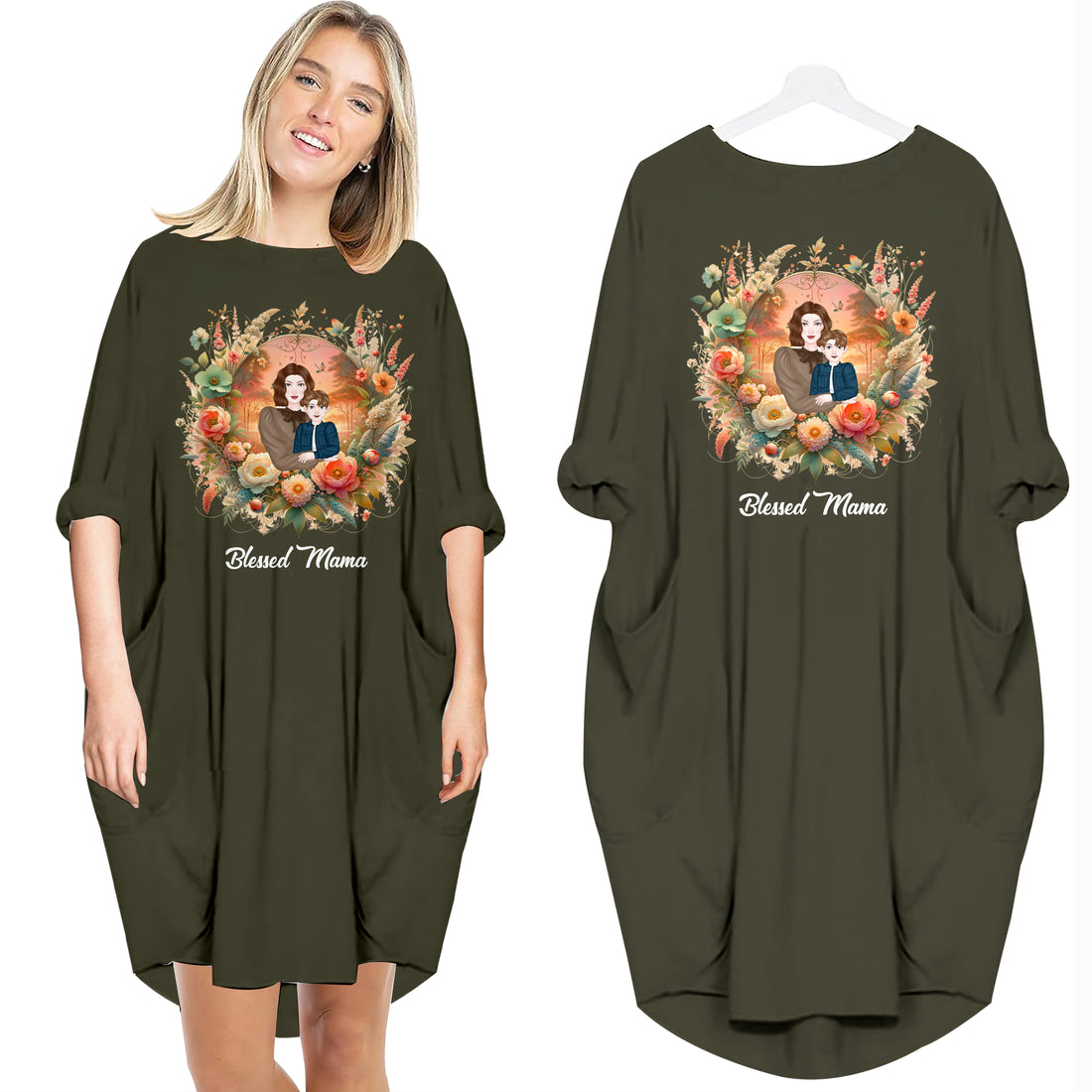 Mama's Garden - Personalized Pocket Dress - Mother's Day Gifts