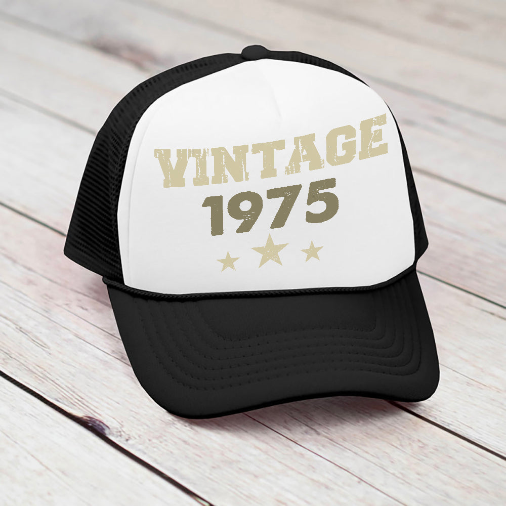 Vintage Year Birthday Gifts - Personalized Trucker Cap