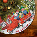 On-The-Car Together Personalized Christmas Tree Skirt For Family