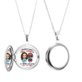 Behind Every Crazy Daughter Is A Mother - Personalized Locket Necklace - Gifts For Mother's Day