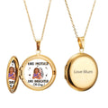 Like Mother Like Daughter - Personalized Round Photo Locket Necklace - Mother's Day Gifts, Gifts For Mum