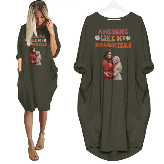 Mother Daughter Matching - Personalized Pocket Dress - Mother's Day Gifts