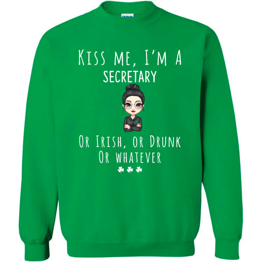 Kiss Me I'm St Patrick's Day Women's Personalized T-Shirt