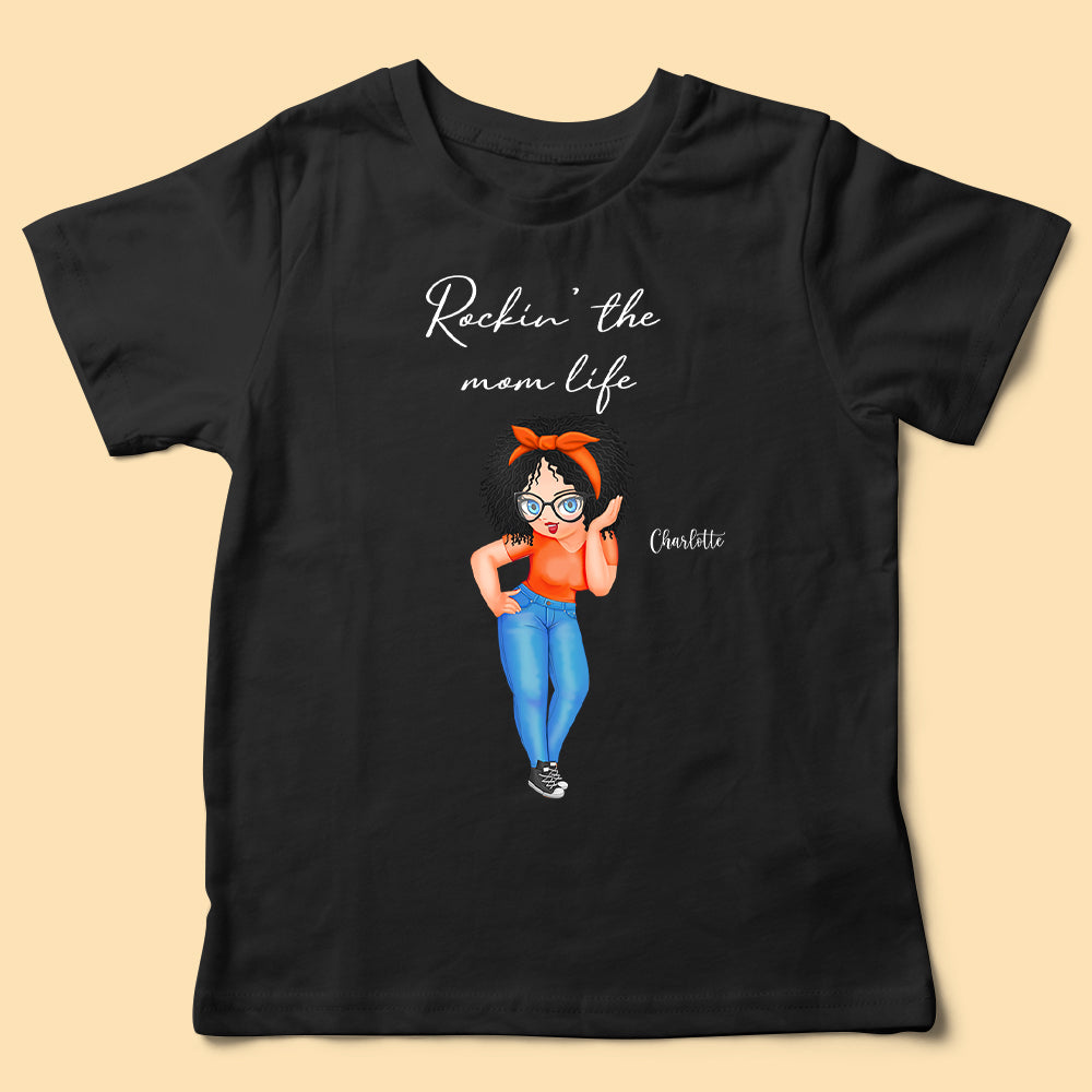 Rockin' The mom life Chibi Personalized Shirt