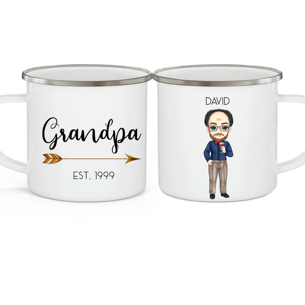 Grandpa Est Custom Coffee Mugs