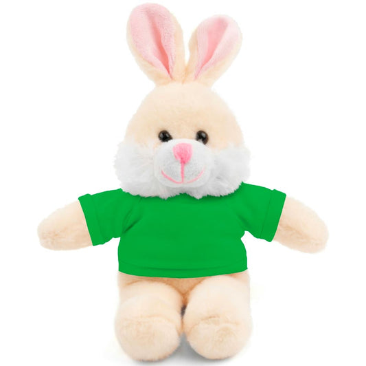 When We are Together Valentine's Day Personalized Bunny Stuffed Animals with Tee