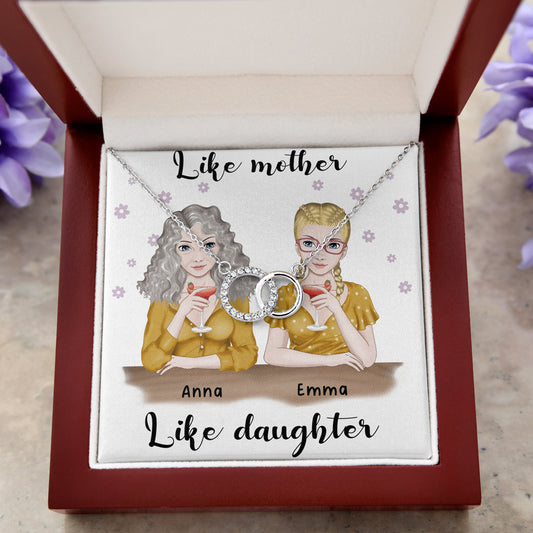 Like Mother Like Daughter Perfect Personalized Pair Necklace