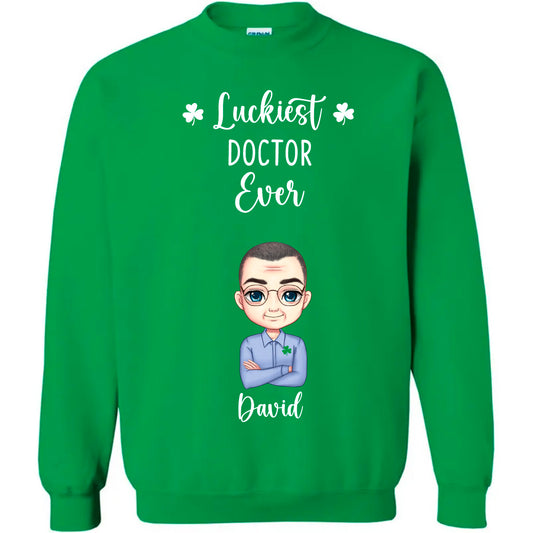 Luckiest Ever St Patrick's Day Personalized T-Shirt Hoodie Sweatshirt For Men