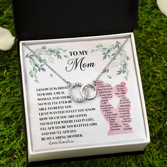 To My Mom Forever Love Perfect Pair Personalized Necklace Mother's Day Gifts